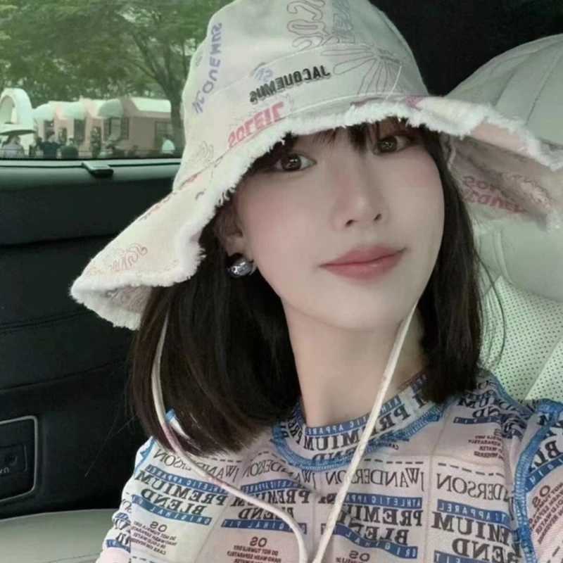 Fishing Hat Wide Brim Cover Sunshade Summer Must Have Item Colorful Painting Drop Shipping W250217