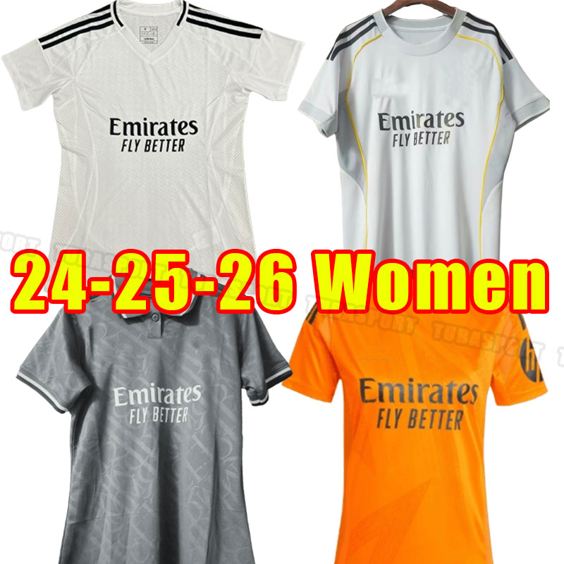Women Real BENZEMA soccer jerseys 24/25/26 football shirt VINI ALABA CAMAVINGA MODRIC VINICIUS RUDIGER 2024 2025 2026 BELLINGHAM home away third Girl MADRIDS