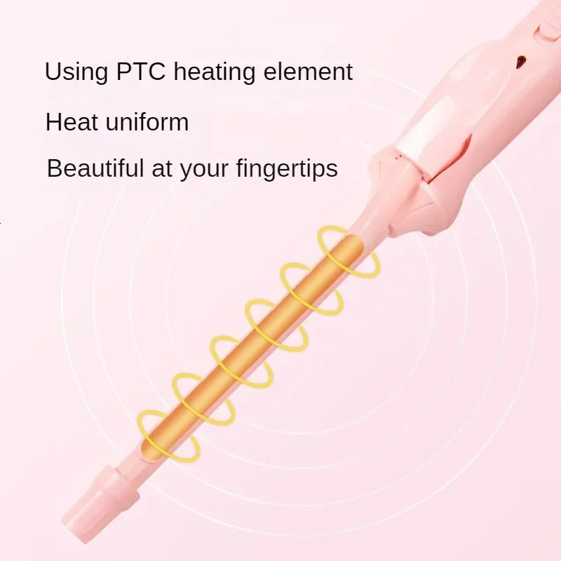 Mini Hair Curling Iron 9mm Curler Wand Professional Curly Tongs Ceramic Electric Salon Styling Tool Small Crimping Iron 250214