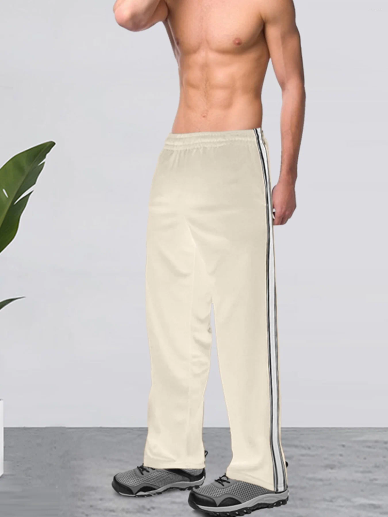 Mens Designer European Style Patchwork Sports Pants Casual Loose Drawstring Sweatpants Men Spring Summer S-3XL