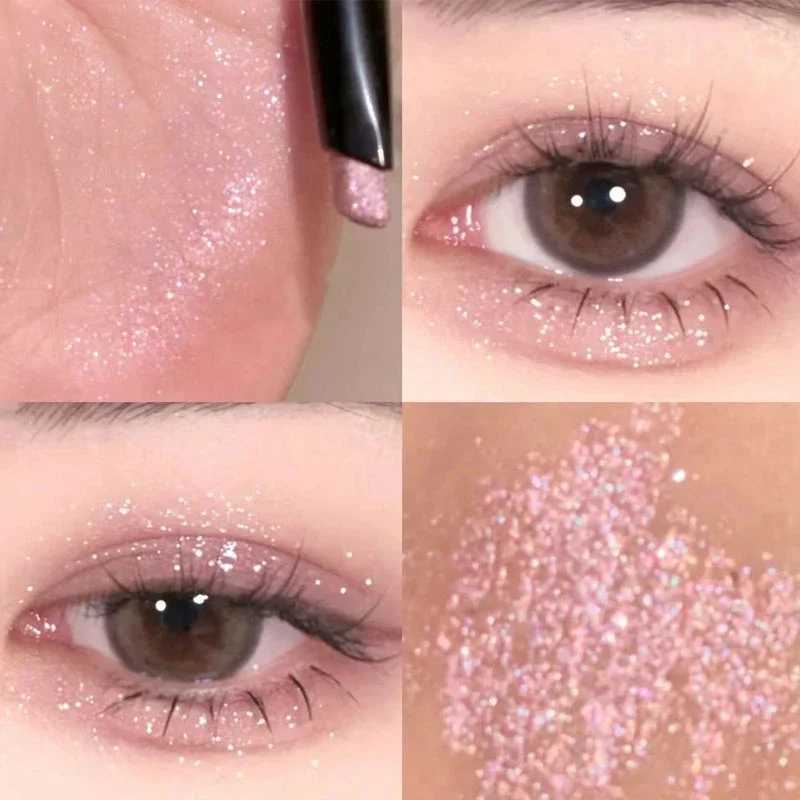 Glittering Eyeshadow Pen Face Makeup Highlighter Stick Long lasting Shiny Diamond Pink Silkworm Champagne Gold Eyeliner Gel PenXJ250217