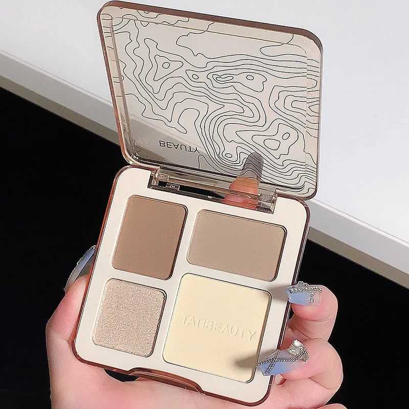 TB four color Contouring disc high Light Contouring - Body plate matte Shine Powder high light stereo contouring disc INS sameXJ250217