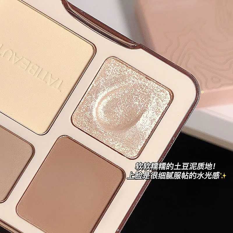 TB four color Contouring disc high Light Contouring - Body plate matte Shine Powder high light stereo contouring disc INS sameXJ250217