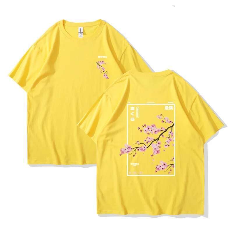 Harajuku Men's Printed T-shirt, Short Sleeve, Japanese Cartoon, Street, Sports, Summer, 2025