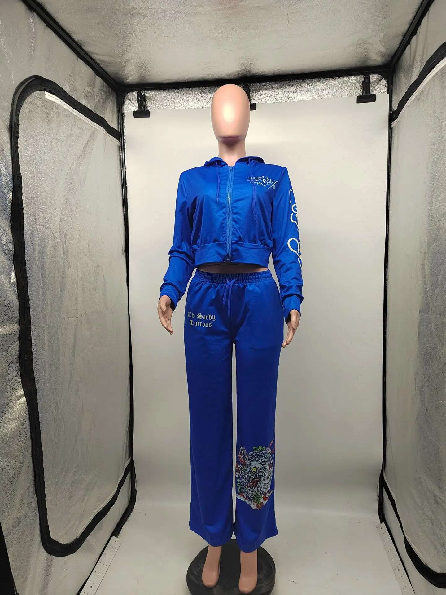 Women Y2k Zipper Tracksuit Short Cardigan High Waist Straight Pants Hip Hop Fashion Autumn Sweatshirt Sweatpant Two Piece Sets