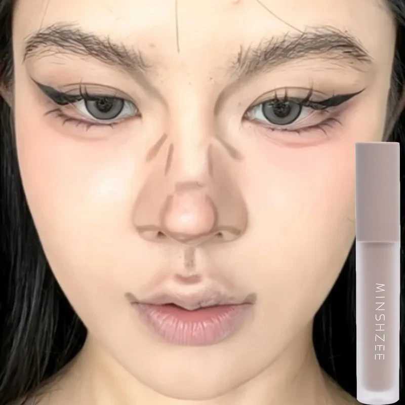 Matte Liquid Contouring Stick 2 Colors Waterproof Face Bronzer Nose Shadow Highlighter Makeup Lasting Brightening Face CosmeticsW250217