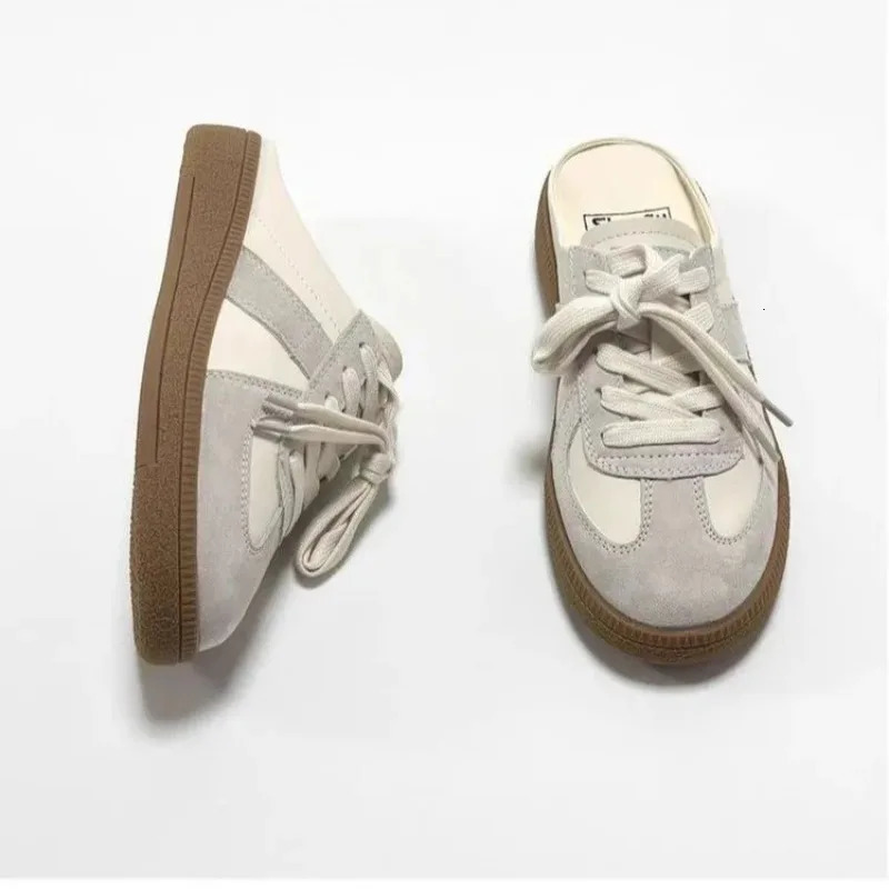 Women Canvas Mules Shoes Classic Loafers Woman Slipper Comfortable Slip-On Clogs Round Toe Walking Sneakers Lazy Female Footwear 250213