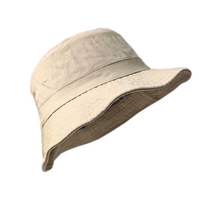 Oversize XXL 100% Cotton Bucket Hat Men Women Unisex Spring Summer Fisherman Hat Wide Brim Fishing Summer Sun Hat Outdoor Cap W250217