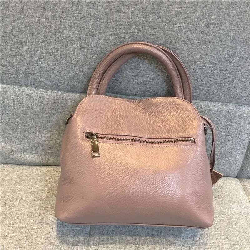 Classical Natural Cow Skin Real Leather Handbag Soft High Quality Ladies Shoulder Daily Women Messenger Bags