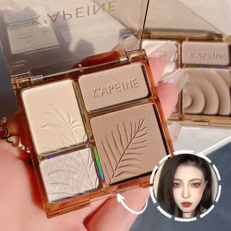 Matte Highlighter Palette 3D Nose Contouring Glow Brighten Contour Shimmer Powder Cosmetic Face Shading Grooming Powder MakeupXJ250217