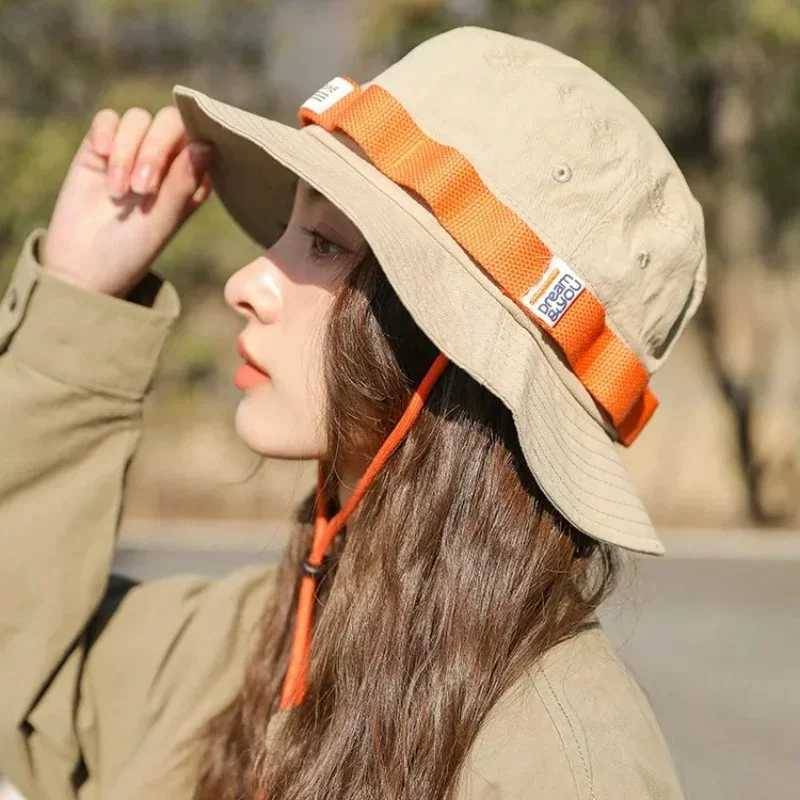 Japanese Hiking Bucket Hat for Women Men Fisherman Hat Summer Vacation Visor upf 50 Sun UV Protection Hat Chapeau Femme W250217