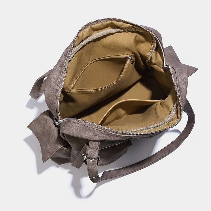 Moto Styg Shoulder Bag Women 2025 New In Indie Design Large Capacity Multiple Pockets Minimalist Casual Vintage Handbag