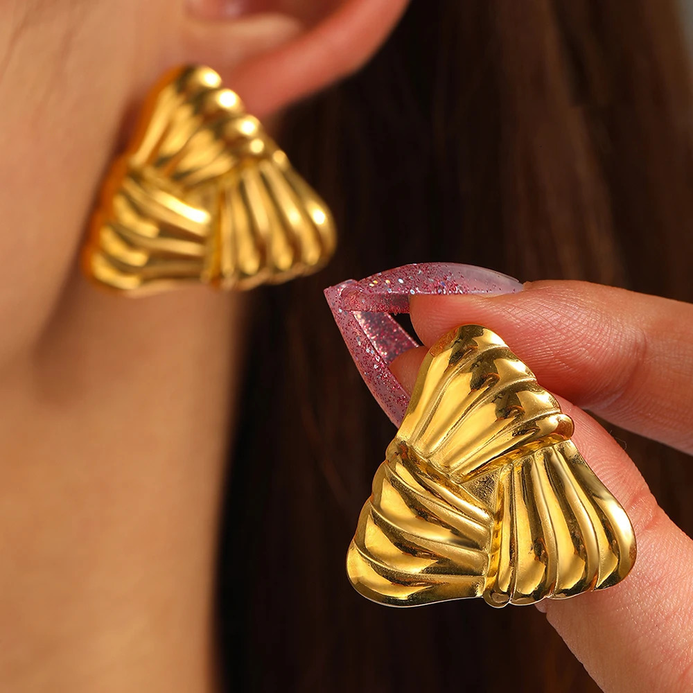 Stainless Steel Earrings Trendy Knotted n Fashion For Women Jewelry Irreproducible Classic Party Gift 250213