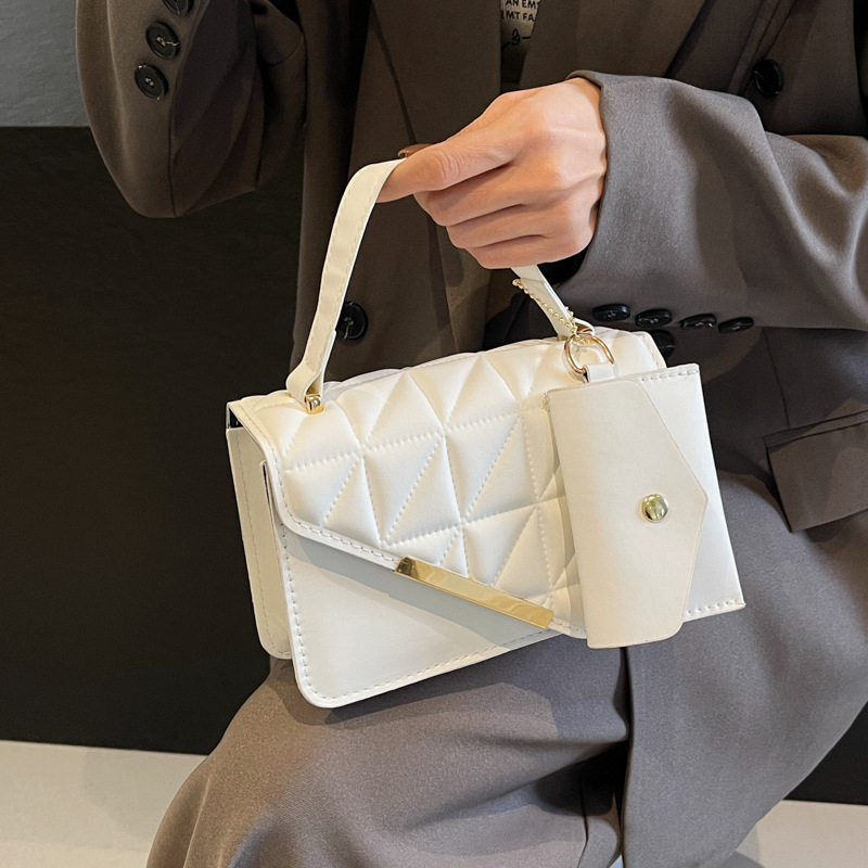 Bag This Year's Popular Korean Version Versatile Solid Color Handbag 2024 Early Spring New Single Shoulder Crossbody Small Square Bag For Women