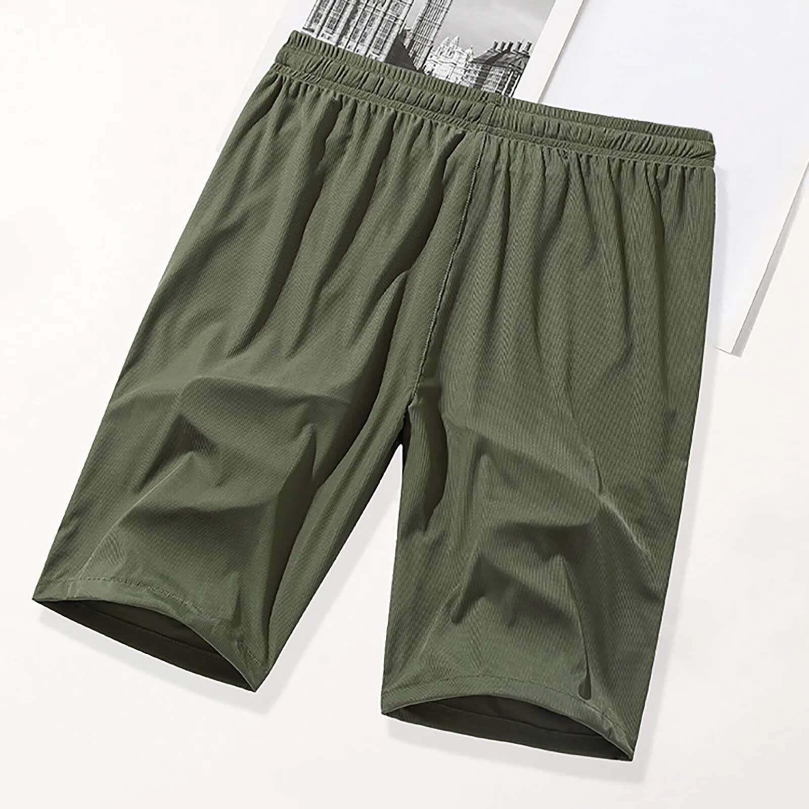 Design Personalized And Fashionable Shorts For Summer Solid Color Slim Fit Five Point Outdoor Sports And Leisure Shorts Bermudas Para Hombre