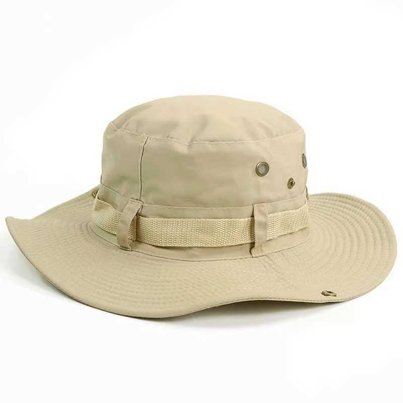Outdoor Fishing Cap Sun Hats for Men Wide Brim Anti-UV Protection Women Bucket Hat Summer Hiking Fisherman Caps For Fishing W250217