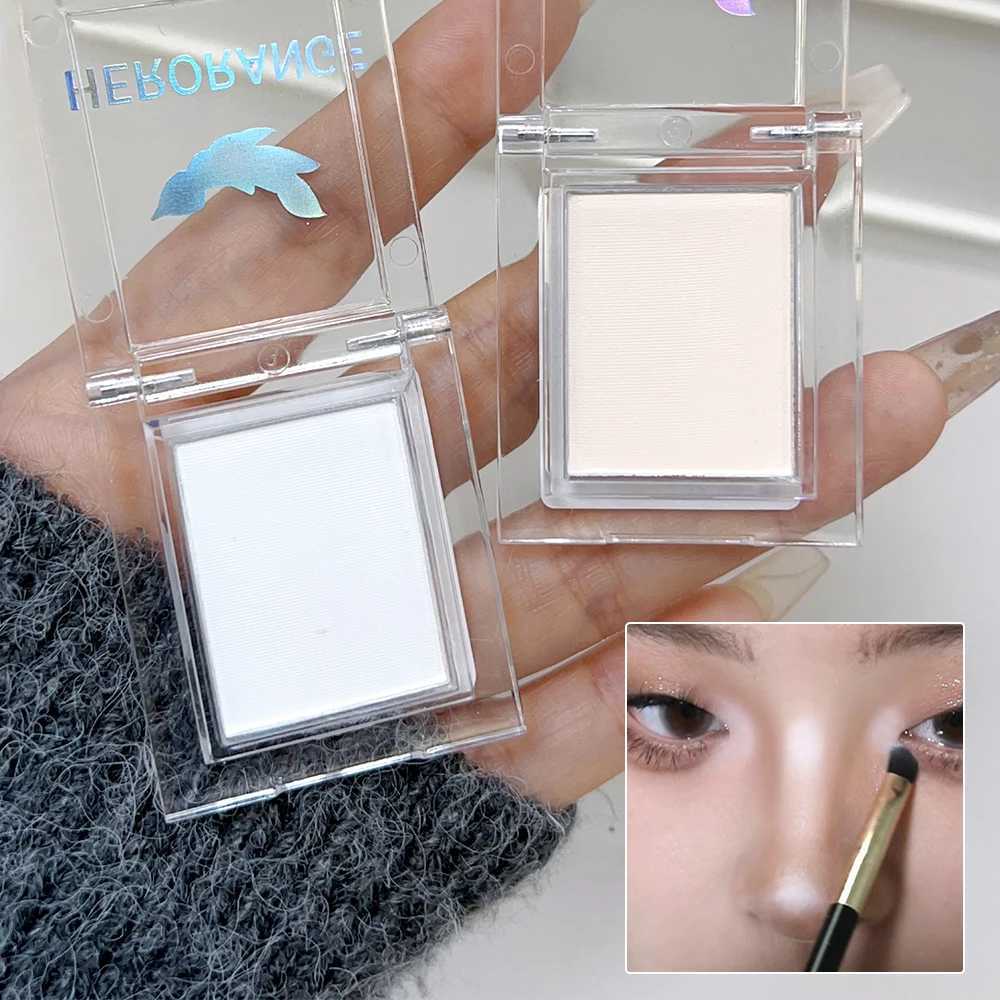 4 Colors Matte Highlight Palette Facial Brighten High Gloss Repair Contour Setting Powder Eyeshadow Blush Korean Makeup CosmeticXJ250217