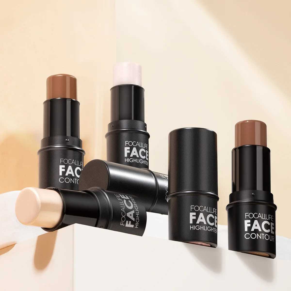 Focallure Face Brown Bronzer Contour Stick Face Makeup Pen Lasting Smooth Contour Shadow Highlighter Concealer CosmeticsXJ250217