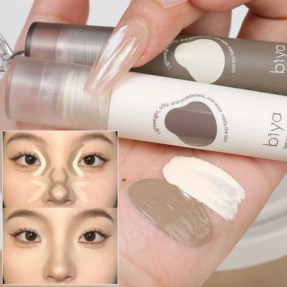 Lasting Brighten Face Concealer Contouring Liquid Makeup Natural Matte Contour Stick Cosmetics Grey Brown V-face Shaping MakeupXJ250217