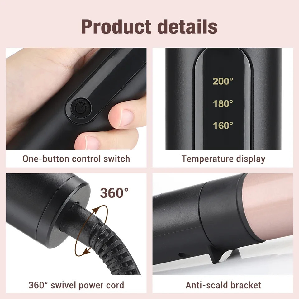 6 in 1 Electric Hair Curler 6 Curling Heads Women Professional Ceramic Curling Iron Rapid Heating Household Hair Styling Tools 250214