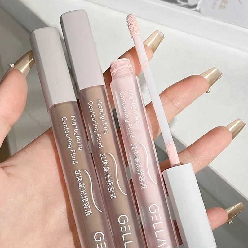 1/3pcs Set Facial Liquid Contour Stick 3D Cement Grey Nose Shadow Cream High Gloss Brighten Highlighter Bronzer Concealer MakeupW250217