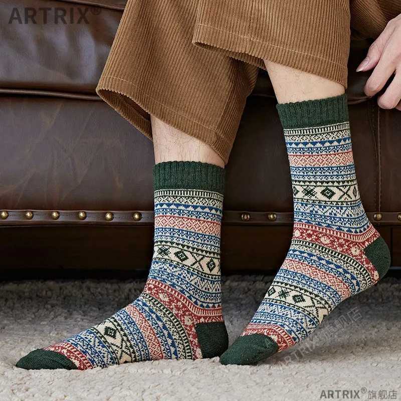 5 Pairs Men Winter Warm Thick Soft Mid-calf Socks Ultra-Comfortable High Quality Breathable Thickened Middle Womens Socks W250217