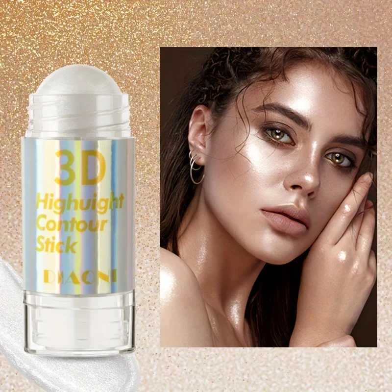 3D Face Brighten Highlighter Stick Bar Cosmetic Face Contour Bronzer Shimmer Highlighter Stick Concealer Cream Makeup ToolsW250217