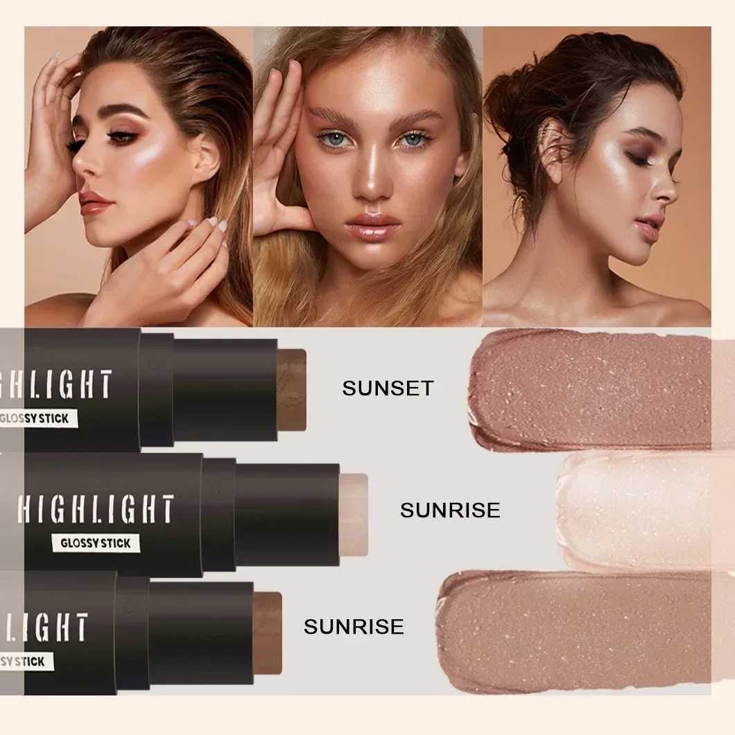 Highlighting Bronzer Stick Face Brightening Highlighter Makeup Concealer Pen Long Lasting Face Nose Shadow Contouring CosmeticsW250217