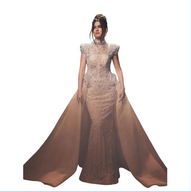 High Neck Wedding Dress Exquisite Beading Crystals A Line 2025 Modern Long Customized Dreamy Women Bridal Gown