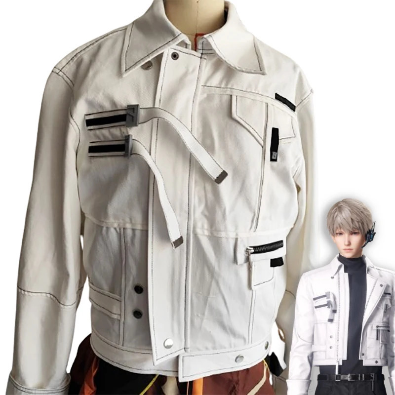 Love and Deepspace Xavier cosplay costume adult unisex denim jacket long sleeved casual top 250212