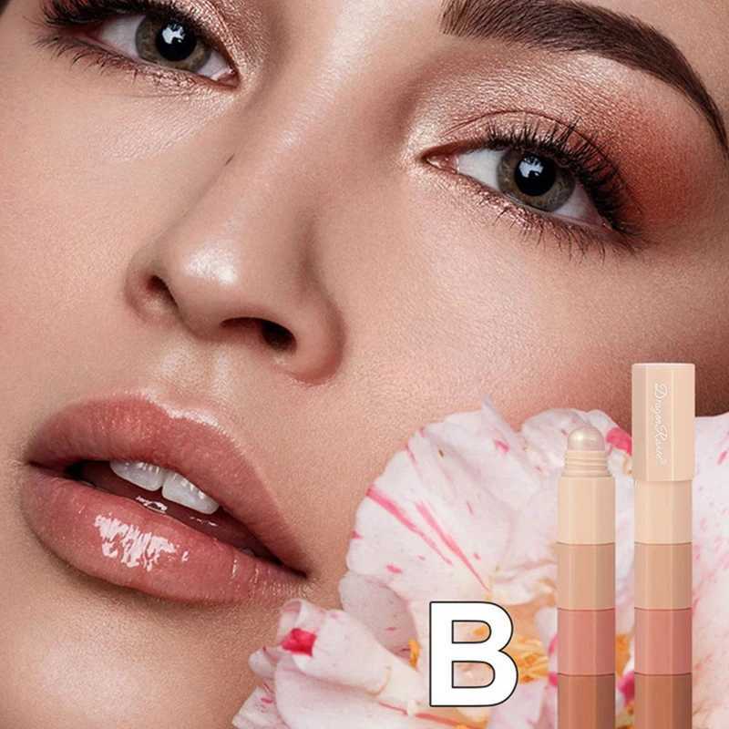 Brown Mini Eye Shadow Stick 4 IN 1 Lescent Metallic High Gloss Highlighter Waterproof Multi-purpose Eyeshadow Crayon PenW250217