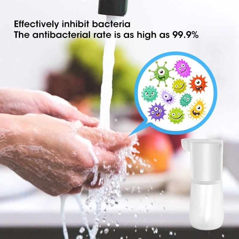 Automatic Soap Dispenser Touchless Sensor Foam Type-C Charging High Capacity Smart Liquid Soap Dispenser with Adjustable Switch 250214
