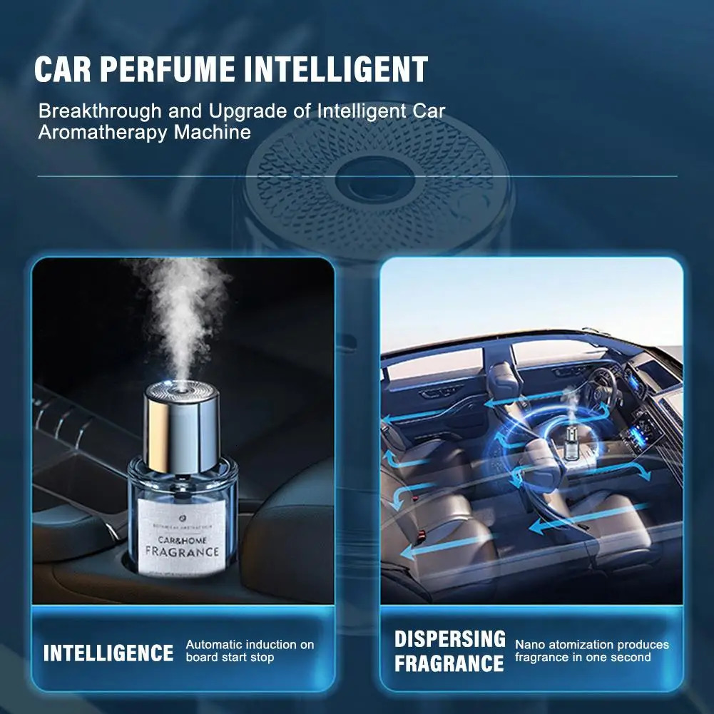Car Mounted Fragrance Spray Perfume Essential Oil Diffuser Humidifier Intelligent Fragrance Locomotive Large Capacity 250214