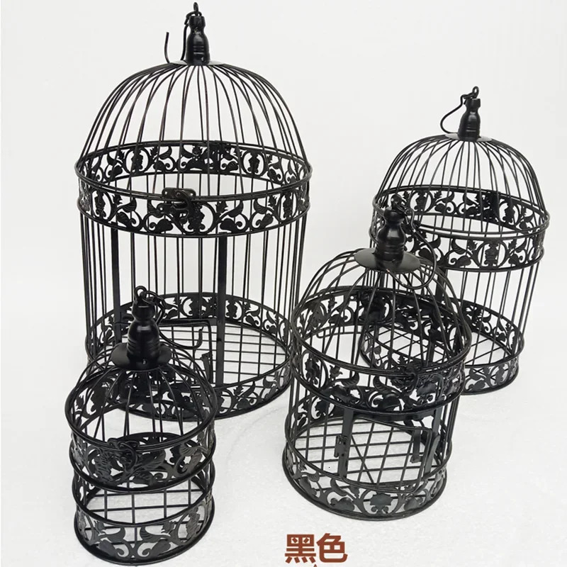 Fashion Large Antique Decorative Bird Cages Hand Made Classic Iron Birdcage for Wedding Decoration 250206