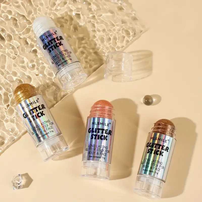 Glitter Highlighter Stickl Body Shimmer3D Face Body Sparkle Highlighter Brightening Music Festival Shimmer Powder MakeupW250217