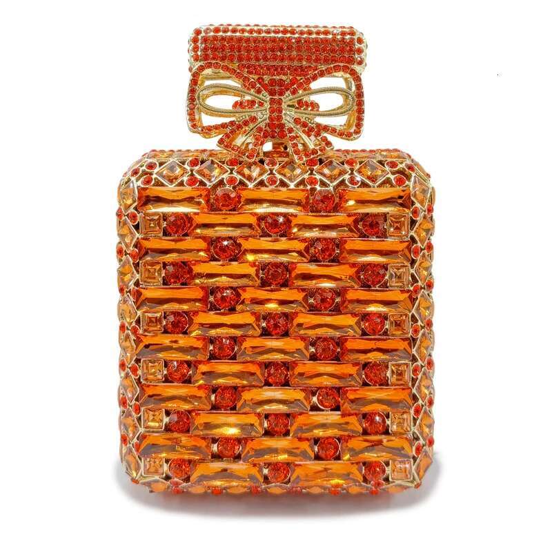 Scent Bottle Unique Women Evening Dinner Bag Banquet Clutch Purse Designer Handbags Crystal Shiny Bags