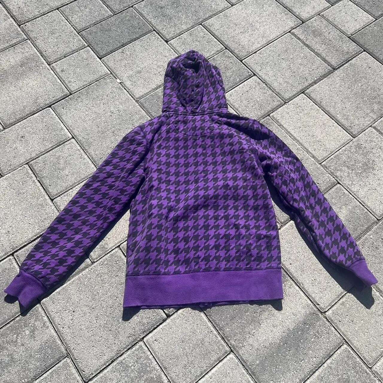 American Street Fashion Haruku Sports Printed Autumn Washed Cotton Retro Oversized Pullover Hoodie