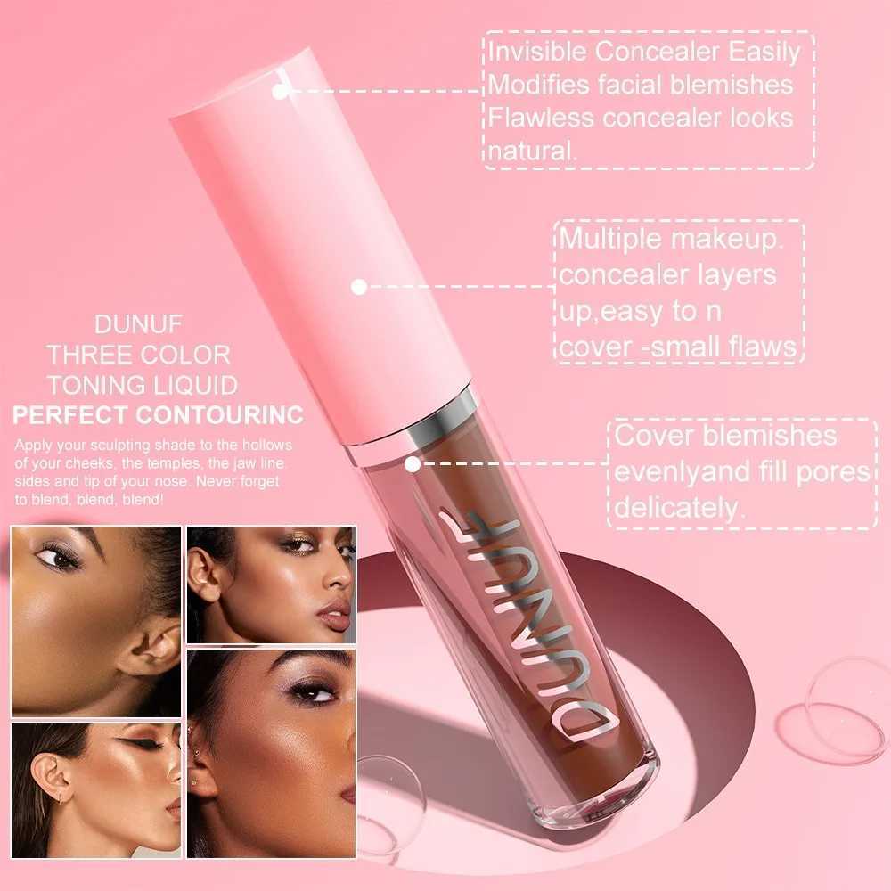 Dark Matte Liquid Contour Stick Natural Shadow concealer Waterproof Durable Contour Stick V-shaped Face Contour BronzeW250217