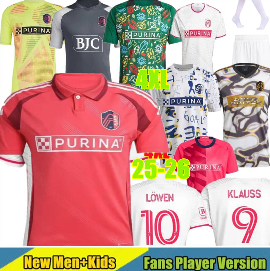 4XL 25 26 Louiss Soccer Jerseys KLAUSS PARKER MLSES HOME JACKSON Soccer Jerseys 2025 2026 LOWEN white NILSSON NELSON GIOACCHINI Football Shirt man kids