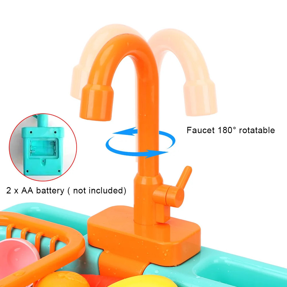 Faucet Parrot Bath Shower Water Dispenser Bird Feeder Childrens Kitchen Toy 250206