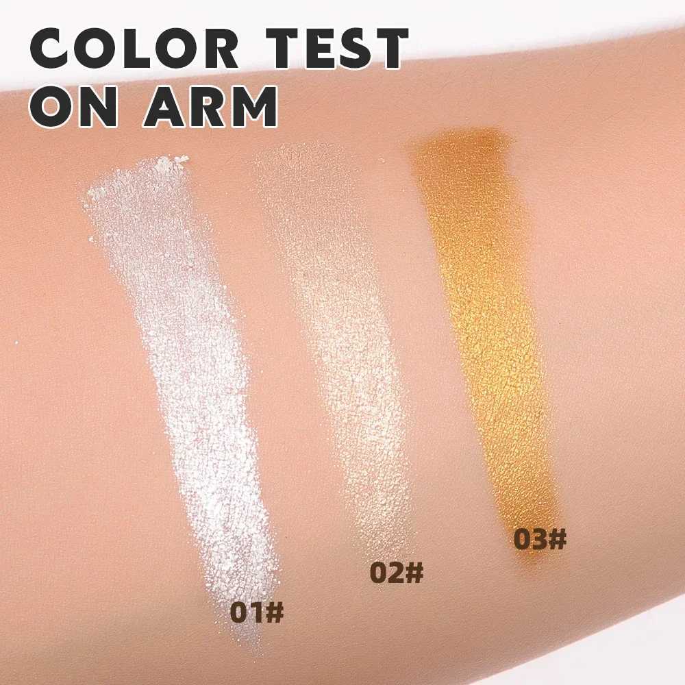 3 Color Highlighter Shimmer Waterproof Long-lasting Champagne Color Highlighter Powder Texture Brightening Facial ContoursXJ250217