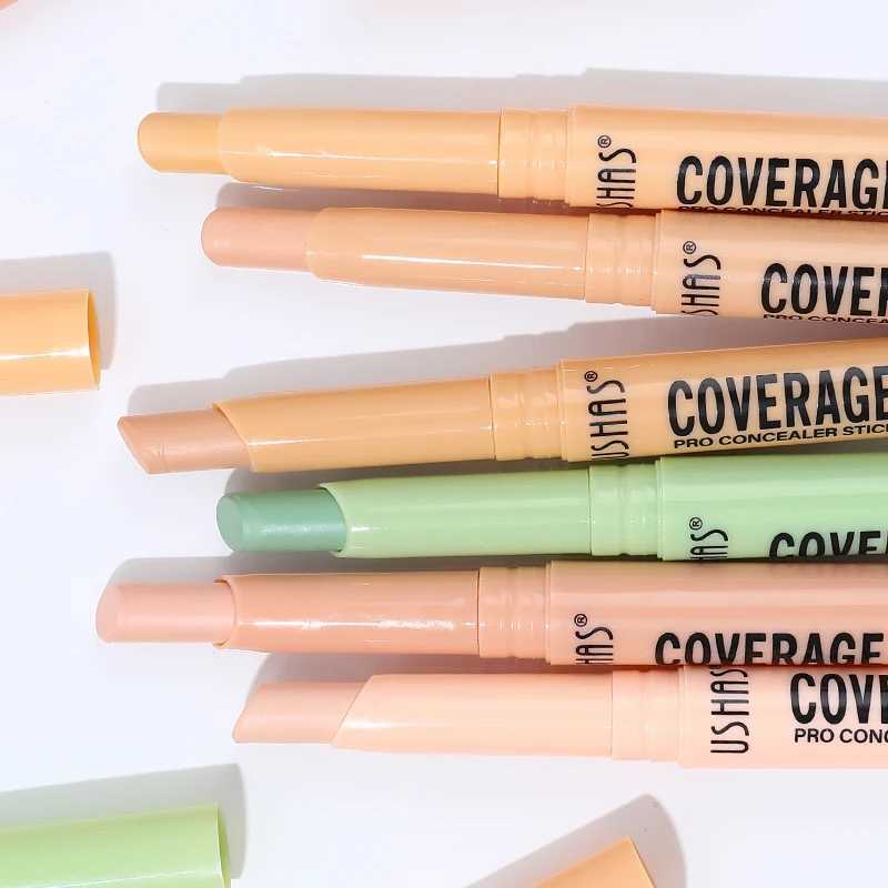 USHAS 12 Color Concealer Stick Decorate Facial Contours Highlight Paste Cover Acne Blemishes Moisturizing ConcealerXJ250217