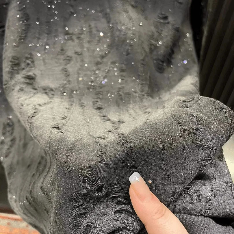 Y2K Techwear Autumn Tassel Hoodie Mens Tear Cargo Hoodie Fashion Mens Street Clothing Pocket Patch Work Color Hoodie 250211