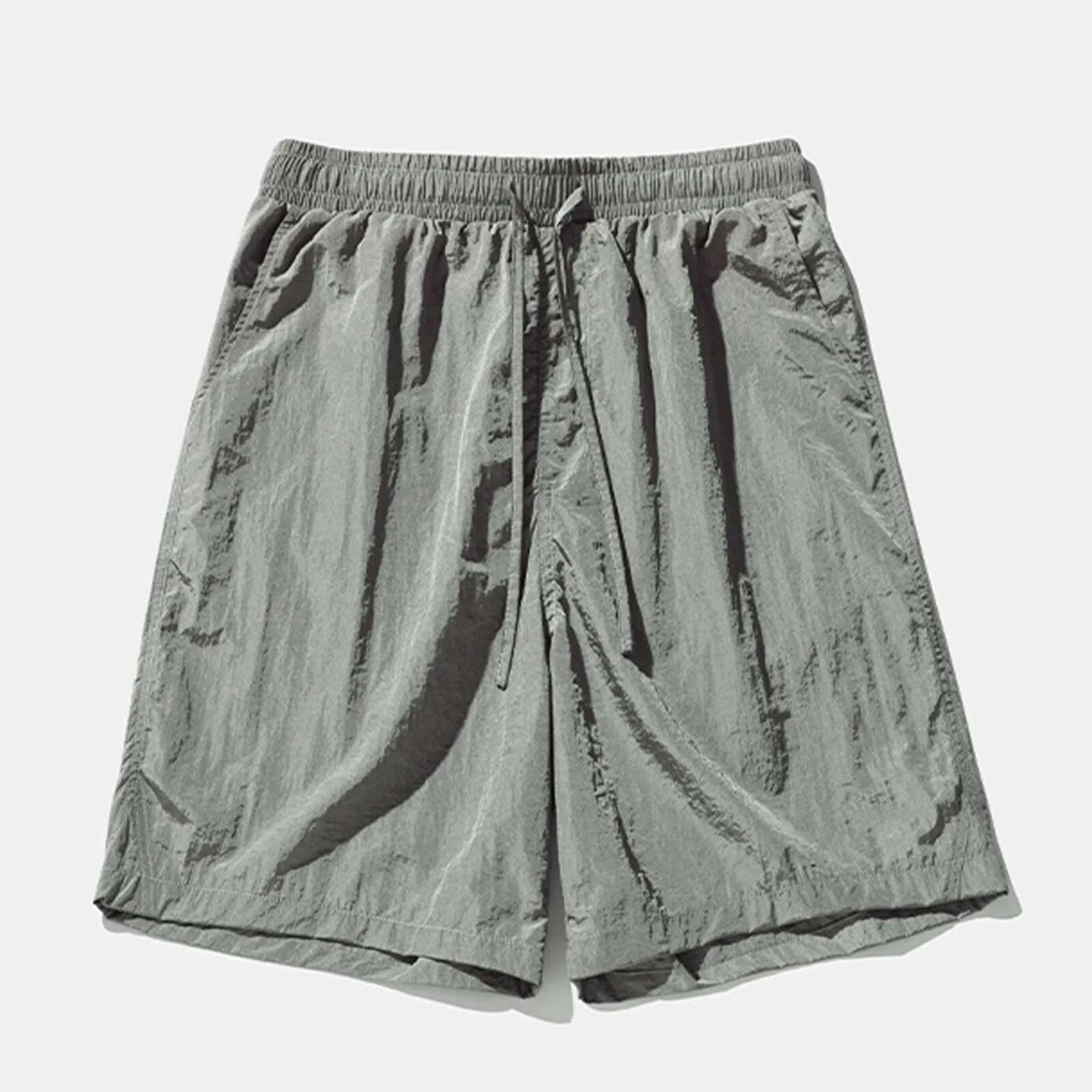 Men's Ultra-thin Beach Outdoor Casual Shorts Men's Designer Shorts Summer New Style Slightly Wrinkled High-quality Street Sports Straight Le