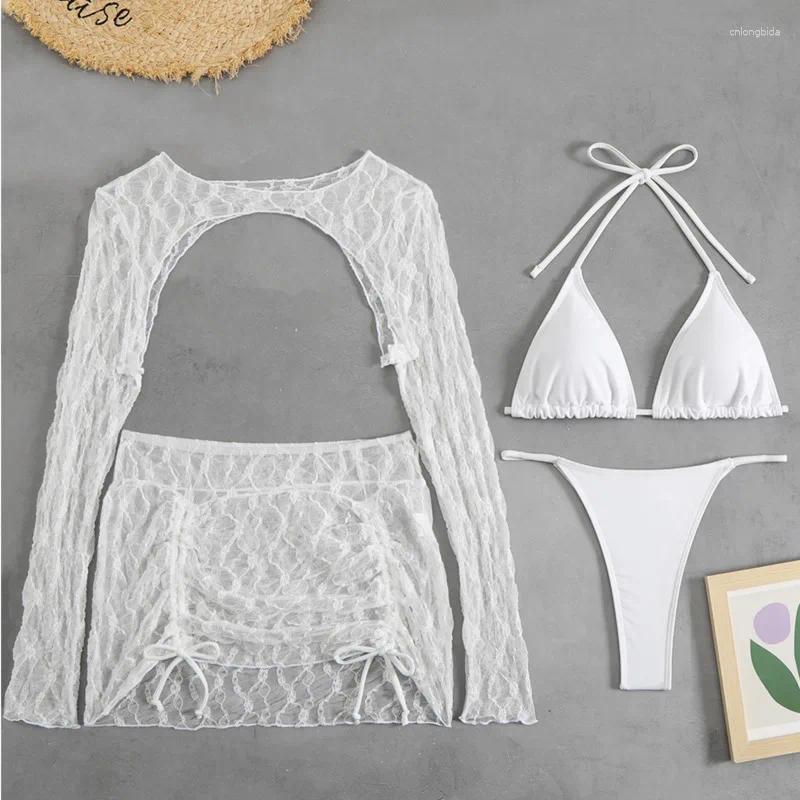 Womens Swimwear Sexy Bikinis Lace Swimsuits Push Up Female Beach Swim Wear Bathing Suits Brazilian Bikini Set Pool Bather