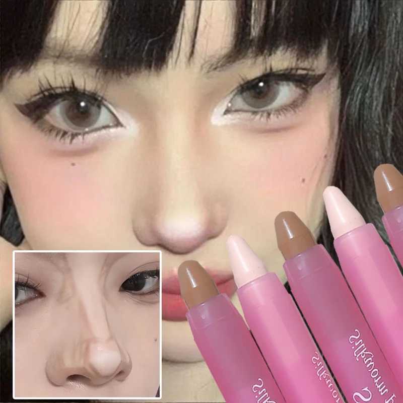 Matte Lying Silkworm Pen Highlighter Contouring Stick Face Outline Shadow Bronzer Concealer Cream 3D Brightening Korea CosmeticXJ250217