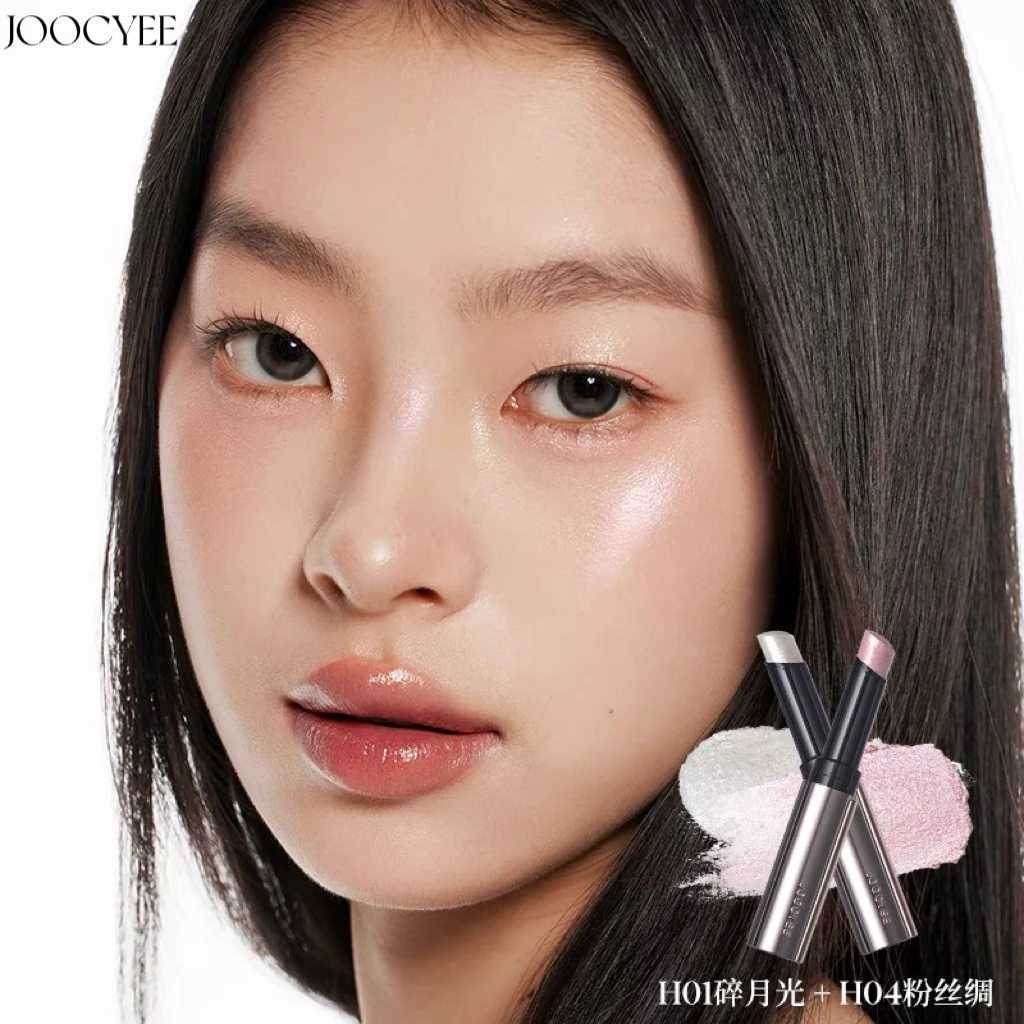 Joocyee Jelly Highlighter Stick Diamond Shimmer Long-Lasting Weightless Feel Waterproof Champagne Cosmetics Face MakeupW250217