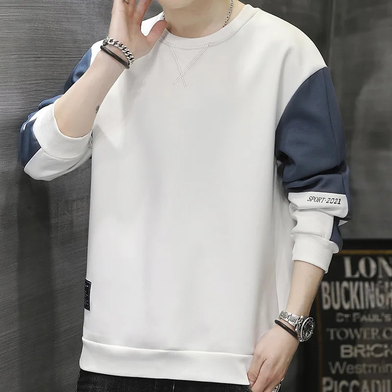 Spring Fall Mens Sweatshirt Male Casual Lightweight Harajuku Sweatshirts Hoodie Streetwear Fashion Baggy Tops 250214