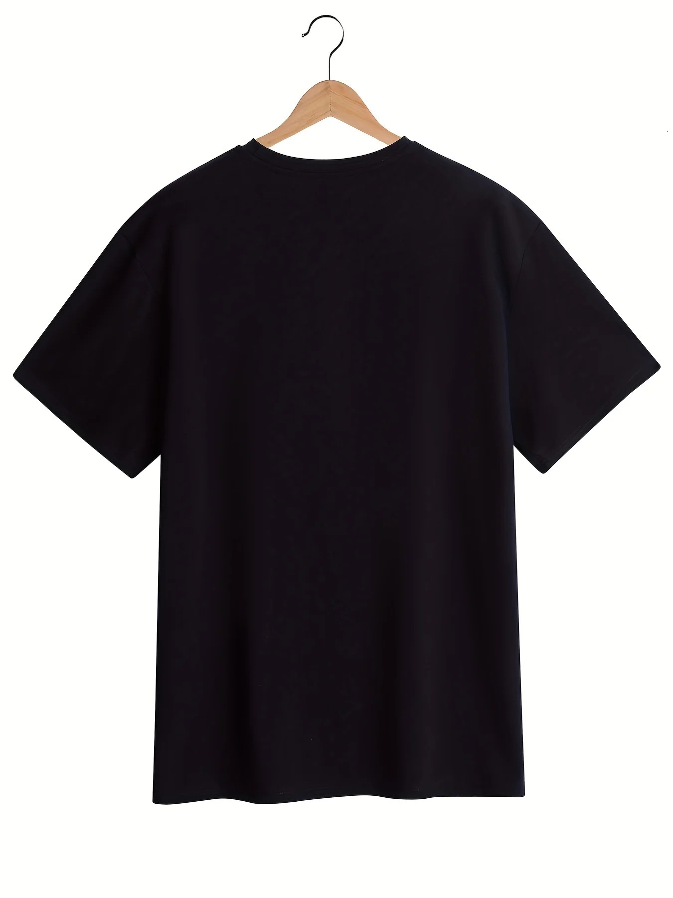 Cat Coffee Print T-shirt Casual Crew Neck Short Sleeve T-shirt Womens Clothing 250217