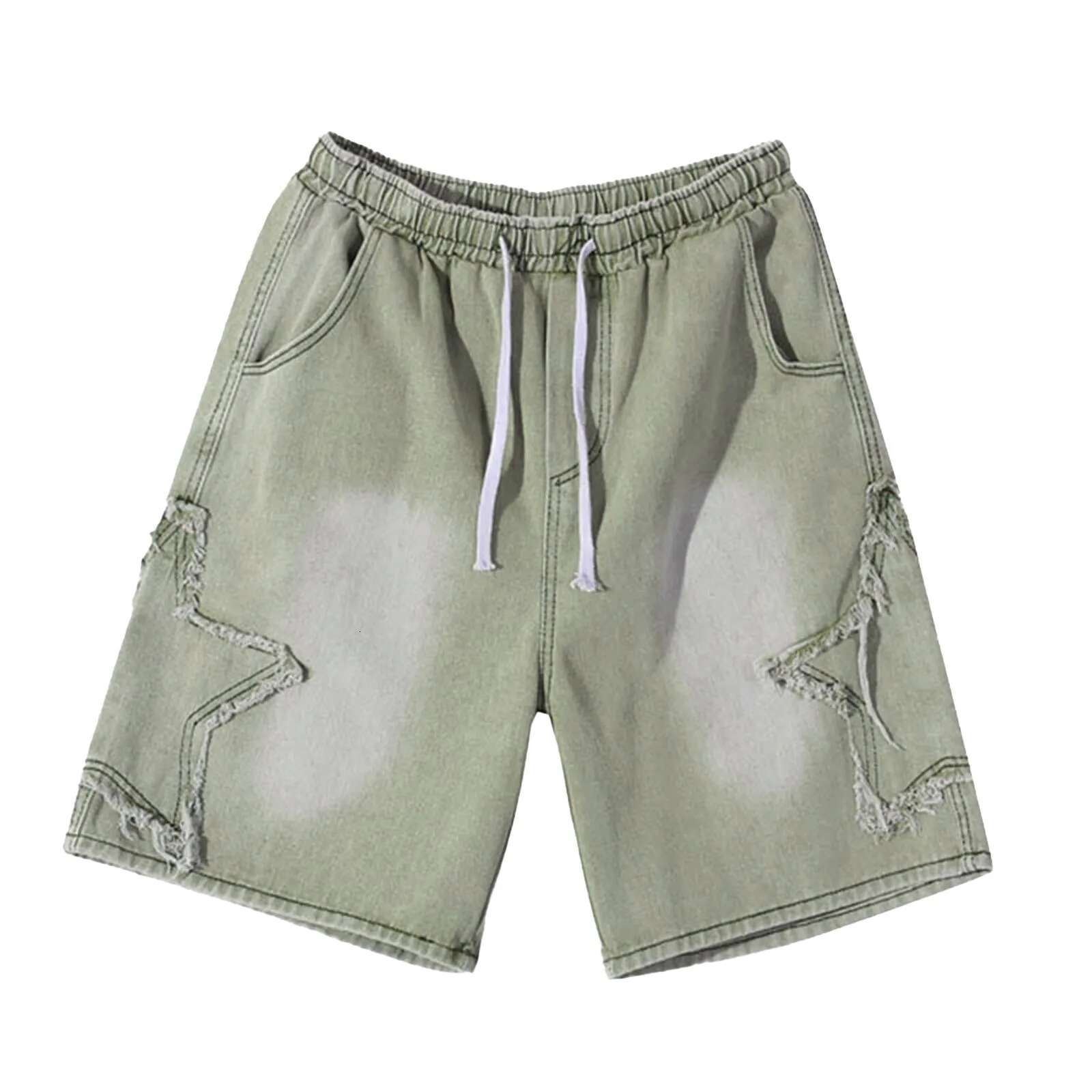 Light Luxury Outdoor Casual Work Clothes Shorts Men's Designer Short Loose Sports Pants Men's Denim Shorts Summer New Design Casual Hip-hop 